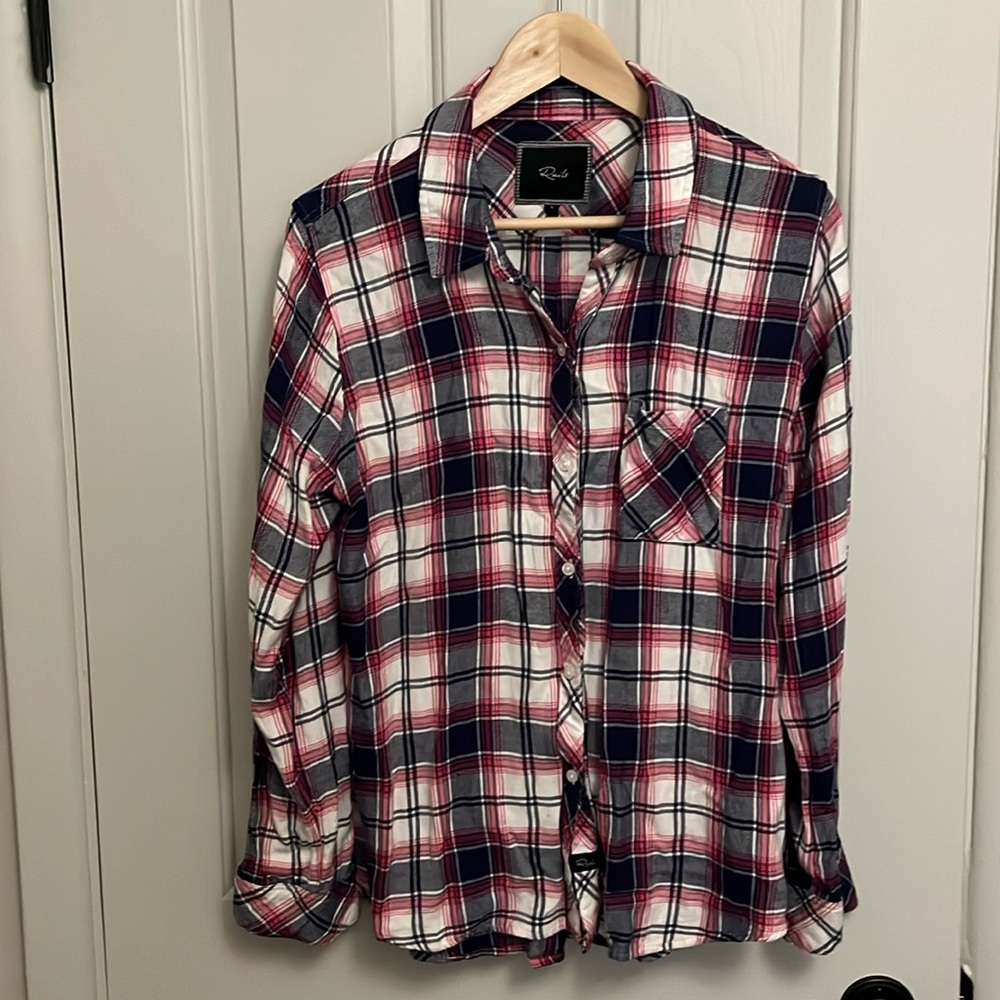 Rails plaid button-up shirt